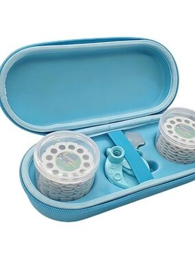 NEW Moonlite Storytime Storage Carrying Case + 2 Reel Containers – Blue